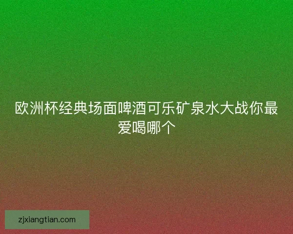 欧洲杯经典场面啤酒可乐矿泉水大战你最爱喝哪个